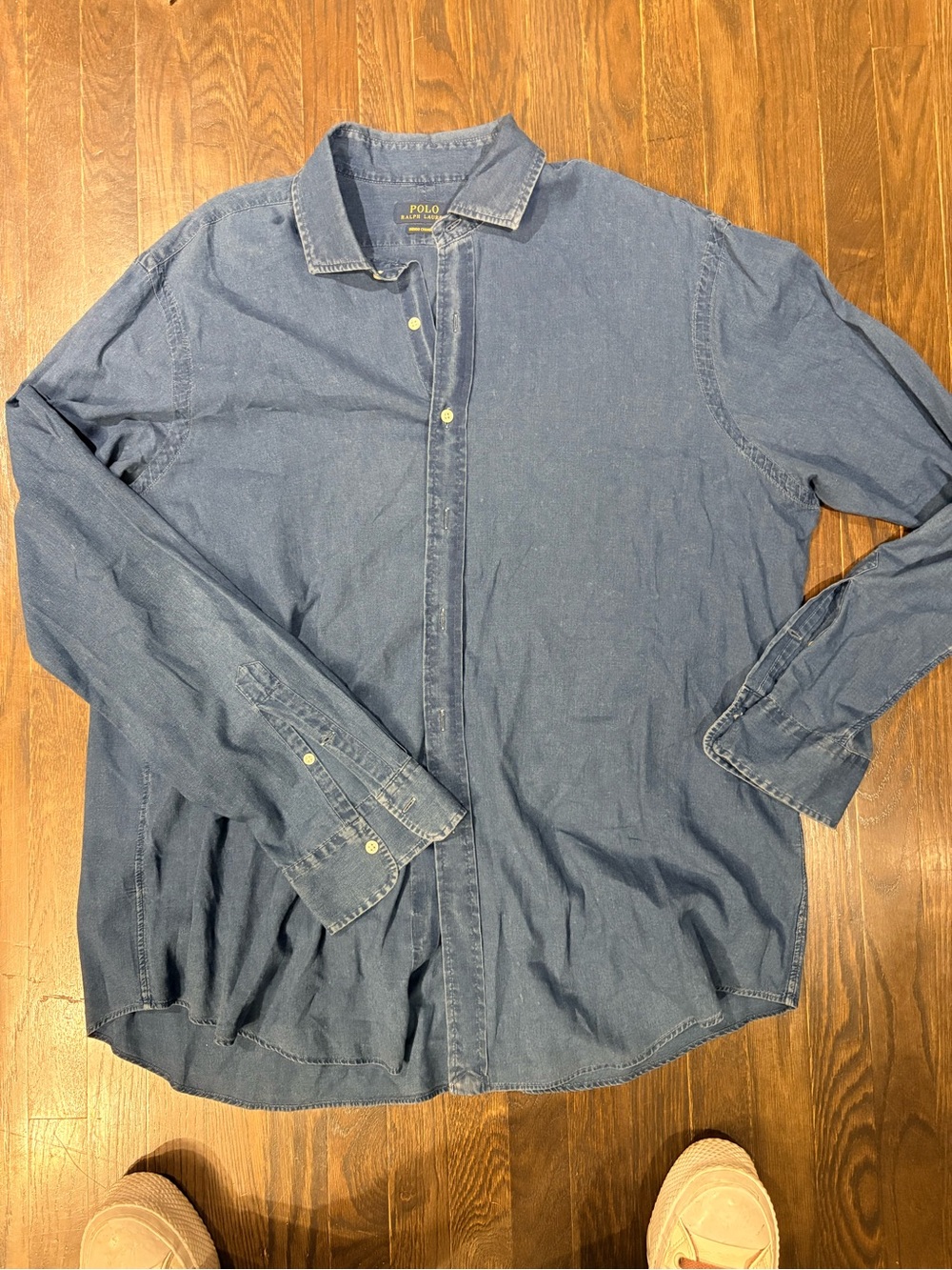 Ralph Lauren Indigo Chambray Button-Up Shirt